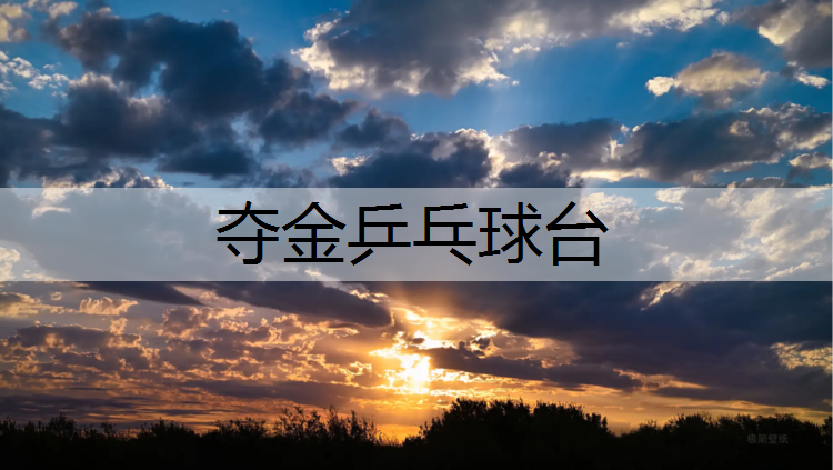 夺金乒乓球台